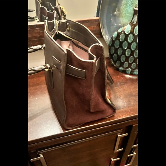 Michael Kors suede and leather handbag - Picture 5 of 6